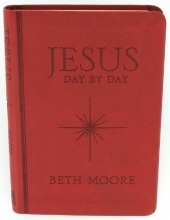 Cover art for Jesus Day By Day by Beth Moore (2013, Leatherbound)