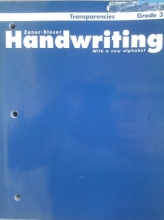 Cover art for Transparencies Grade 3 for Zaner-Bloser Handwriting with a New Alphabet