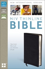 Cover art for NIV, Thinline Bible, Bonded Leather, Black, Lay Flat
