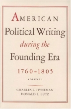 Cover art for American Political Writings During the Founding Era