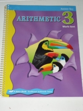 Cover art for A Beka Arithmetic 3 Answer Key for Work-Text. 13899