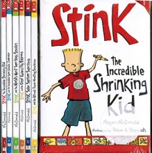 Cover art for Stink 6 Book Set: Incredible Shrinking Kid / Super-galactic Jawbreaker / World's Worst Super-stinky Sneakers / Great Guinea PIG Express / Solar System Superhero / the Ultimate Thumb-wrestling Smackdown