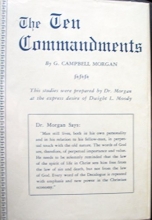 Cover art for The ten commandments
