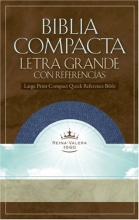 Cover art for RVR 1960 Large Print Compact Quick Reference Bible - Denim (Spanish Edition)