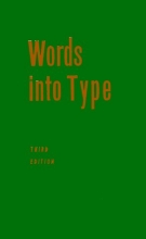 Cover art for Words into Type