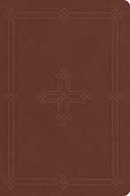Cover art for ESV Personal Reference Bible (TruTone, Brown, Engraved Cross Design)