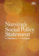 Cover art for Nursing's Social Policy Statement: The Essence of the Profession, 2010 Edition (American Nurses Association)