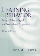 Cover art for Learning and Behavior: Biological, Psychological, and Sociocultural Perspectives (3rd Edition)
