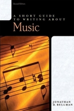 Cover art for A Short Guide to Writing About Music (2nd Edition)