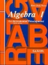 Cover art for Algebra 1: An Incremental Development, Home Study Packet (Answer Key)