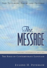 Cover art for The Message Pocket New Testament Paperback: New Testament, Psalms, and Proverbs