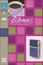 Cover art for NIV, Women's Devotional Bible, Compact, Imitation Leather, Blue, Lay Flat