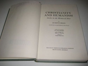 Cover art for Christianity and humanism;: Studies in the history of ideas