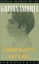 Cover art for Commentaries on Living: First Series