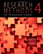 Cover art for Research Methods for the Behavioral Sciences, 4th Edition