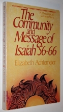 Cover art for The community and message of Isaiah 56-66: A theological commentary