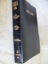 Cover art for HOLY BIBLE New King James Version, Words of Christ in Red, Dictionary Concordance, Nelson 412, Immitation Leather Black 1983