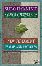 Cover art for NVI/NIV Nuevo Testamento con Salmos y proverbios - Bilingue (Spanish Edition)