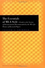 Cover art for The Essentials of MLA Style: A Guide to Documentation for Writers of Research Papers