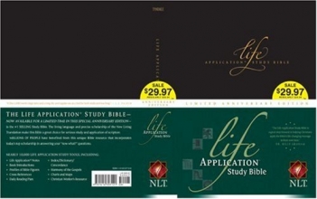Cover art for Life Application Study Bible Anniversary Edition NLT