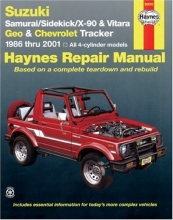 Cover art for Suzuki Samurai, Sidekick, X90, and Vitara; Geo/Chevrolet Tracker (Haynes Manuals)