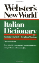 Cover art for Webster's New World Italian Dictionary: Italian/English, English/Italian