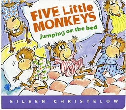 Cover art for Five Little Monkeys Jumping on the Bed Lap Board Book (A Five Little Monkeys Story)