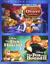 Cover art for Disney Three Movie Collection: Oliver and Company / The Fox and Hound / The Fox and the Hound II