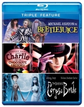Cover art for Beetlejuice / Charlie and the Chocolate Factory / Tim Burton's Corpse Bride  [Blu-ray]