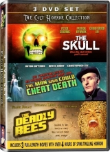 Cover art for The Cult Horror Colection - 3DVD SET! - The Skull, The Man Who Could Cheat Death, & The Deadly Bees