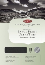 Cover art for NKJV Large Print Ultrathin Reference Bible, Black Bonded Leather (King James Version)