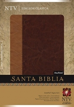 Cover art for Ntv Santa Biblia/Piel especial/2 tonos/cafe/cafe claro (Spanish Edition)
