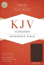 Cover art for KJV Ultrathin Reference Bible, Brown Genuine Cowhide Indexed