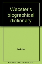 Cover art for Webster's biographical dictionary
