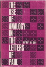 Cover art for The use of analogy in the letters of Paul