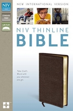 Cover art for NIV, Thinline Bible, Bonded Leather, Brown