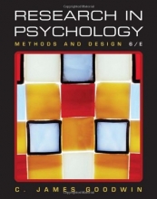 Cover art for Research In Psychology: Methods and Design