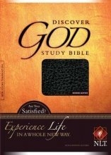 Cover art for Discover God Study Bible: New Living Translation, Black Bonded Leather