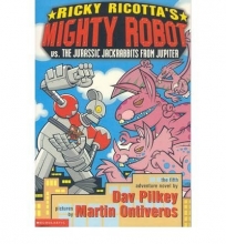 Cover art for Ricky Ricotta's Mighty Robot Vs. the Mecha-Monkeys From Mars: the Fourth Robot Adventure Novel