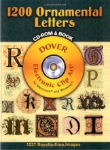 Cover art for 1200 Ornamental Letters (Dover Electronic Clip Art) (CD-ROM and Book)