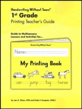 Cover art for Handwriting Without Tears 1st Grade Printing Teacher's Guide