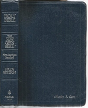 Cover art for Holy Bible: The New Open Bible, Study Edition, New American Standard, Blue Bonded Leather