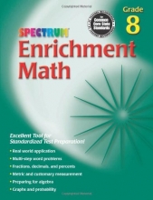 Cover art for Enrichment Math, Grade 8 (Spectrum)
