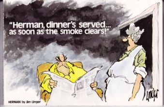 Cover art for Herman, Dinner's Served...As Soon As the Smoke Clears!