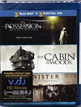 Cover art for 3 Horror Movie Pack The Possession/The Cabin in the Woods/Sinister