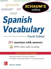 Cover art for Schaum's Outline of Spanish Vocabulary, 4th Edition (Schaum's Outlines)