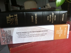 Cover art for NET Bible First Edition (Genuine Top-Grain Black Leather)