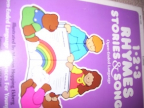 Cover art for Totline 123 Rhymes Stories & Songs ~ Open-Ended Language (1-2-3 Series) Ages 3-6