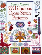 Cover art for Donna Kooler's 555 Fabulous Cross-Stitch Patterns