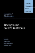 Cover art for Descartes' Meditations: Background Source Materials (Cambridge Philosophical Texts in Context)